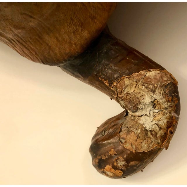 Large Leather Covered Turtle Sculpture For Sale - Image 10 of 11