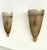 Mid-Century Modern Large Italian Murano Glass Wall Sconces, 1970s, Set of 2 For Sale - Image 3 of 16