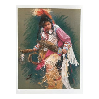 1988 Bonnie Conrad "Tradition Audition" Signed Numbered Native American Print For Sale