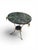 French Empire Style Side Table with Gilt Bronze Base and Green Marble Top, 1970s For Sale - Image 6 of 12