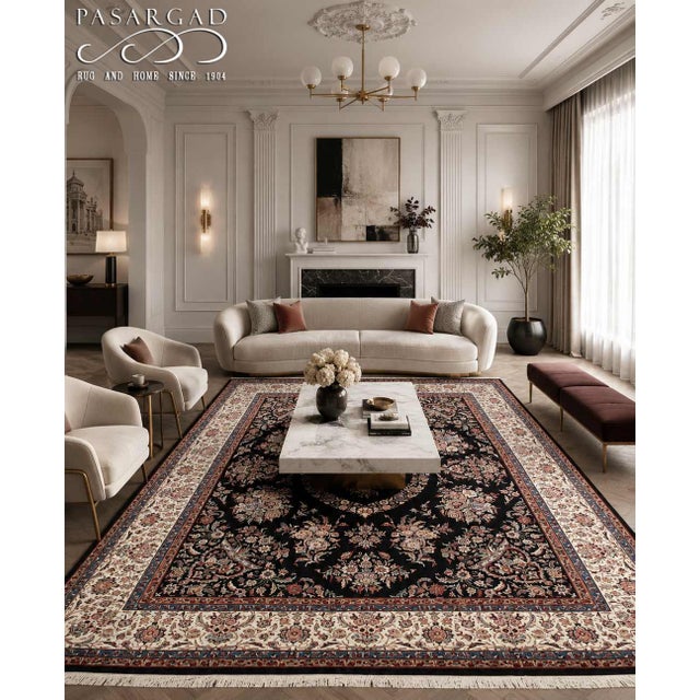 Pasargad DC Fine Hand Knotted Rug For Sale - Image 4 of 4