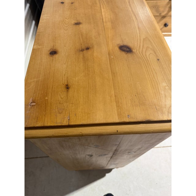 Antique Pine Two Over Three Drawers - Chest of Drawers From England For Sale - Image 12 of 18