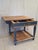 Farmhouse Antique European Rustic Painted Pine Baker's Table, Romania, 1761 For Sale - Image 3 of 18