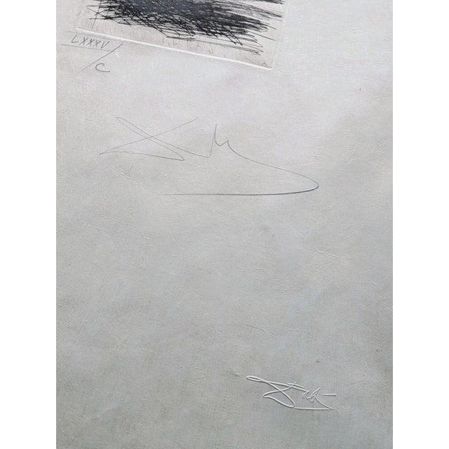 Salvador Dali, Faust Reading, Hand-Signed Original Engraving, 1968-9, Framed For Sale - Image 3 of 10