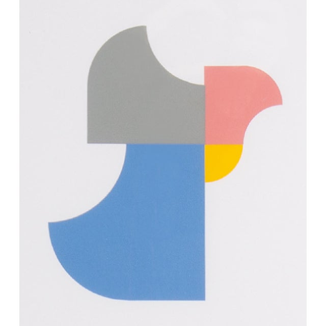 A 1995 serigraph print, titled Konstruktion and Intuition, by the German artist Anton Stankowski (1906-1998). This print...