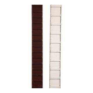 Bruce Robbins (American B. 1948), Plank (#3) & Plank (#7), Maroon & White, 1970s For Sale