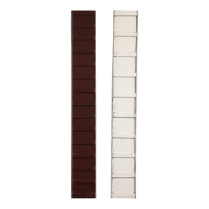 Bruce Robbins (American B. 1948), Plank (#3) & Plank (#7), Maroon & White, 1970s
