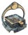 Art Deco Ashtrays with Decorative Stand, 1920s, Set of 4 For Sale