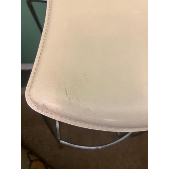 1990s Leather Arper Genoa Bar Stools by Giovani Baccolini, 1990s, Set of 2 For Sale - Image 5 of 9