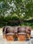 Vintage Boho Leather Equipale Chairs - Set of 5 For Sale In West Palm - Image 6 of 12