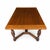 Vintage Walnut Jacobean Revival Refectory Dining Table With Carved Base For Sale - Image 10 of 15