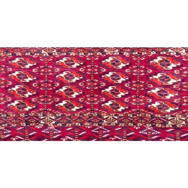 Early 20th Century Early 20th Century Persian Turkmen Teke Rug For Sale - Image 5 of 14