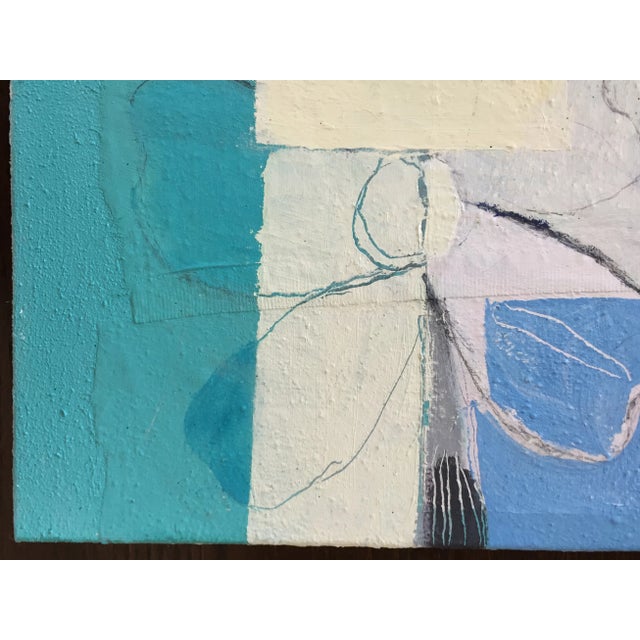 2020s 'Cascade of Blooms' Square Abstract Floral Painting For Sale - Image 5 of 8