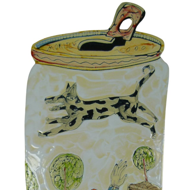 Metal Moritz Götze "Nothing but Trouble" Enamel-on-Steel Pop Art Can For Sale - Image 7 of 11