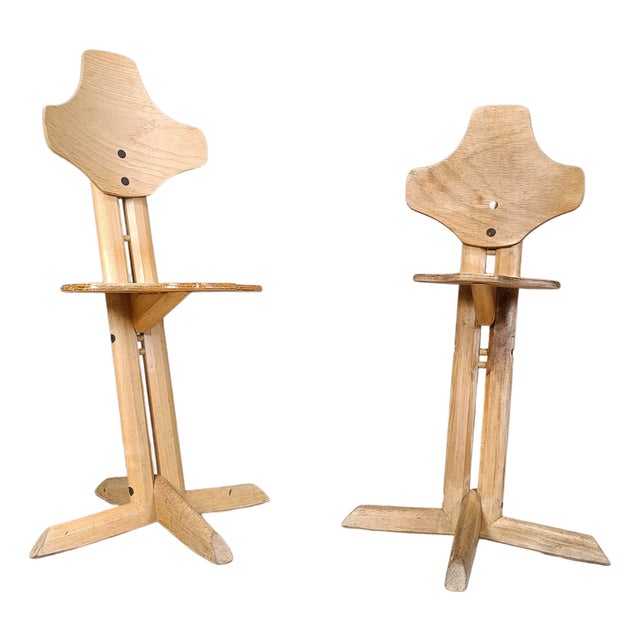 Ergonomical Plywood Chairs from Rybo, 1970s, Set of 2 For Sale
