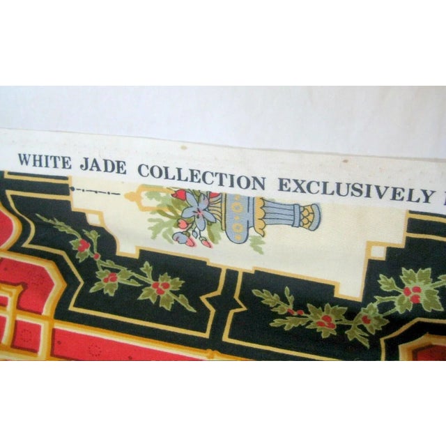 Pillow With Piping and Fringe Made From Vintage Chinoiserie Schumacher Fabric For Sale - Image 11 of 13