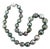 Late 20th-Century 14k White Gold Baroque Tahitian Cultured Pearl Necklace For Sale