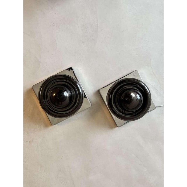 Smoked Glass Wall Lamp from Cosack, 1970s For Sale - Image 9 of 12