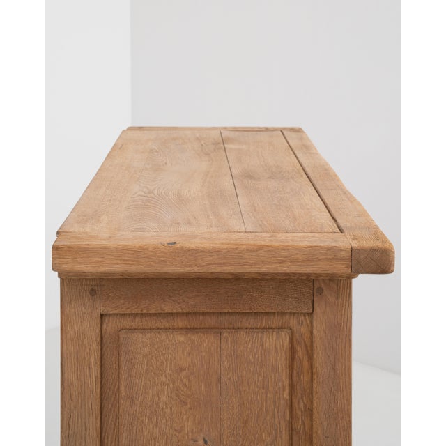 Brown 1970s Oak Brutalist Cabinet For Sale - Image 8 of 17