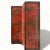 Chinoiserie Chinoiserie 4 Panel Screen Red & Gold Lacquer & Black & Gold Border For Sale - Image 3 of 15
