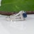 Blue 2Ct Gia Certified Ceylon Sapphire Estate Ring With Natural Diamonds in Platinum, Size 4.75 For Sale - Image 8 of 10