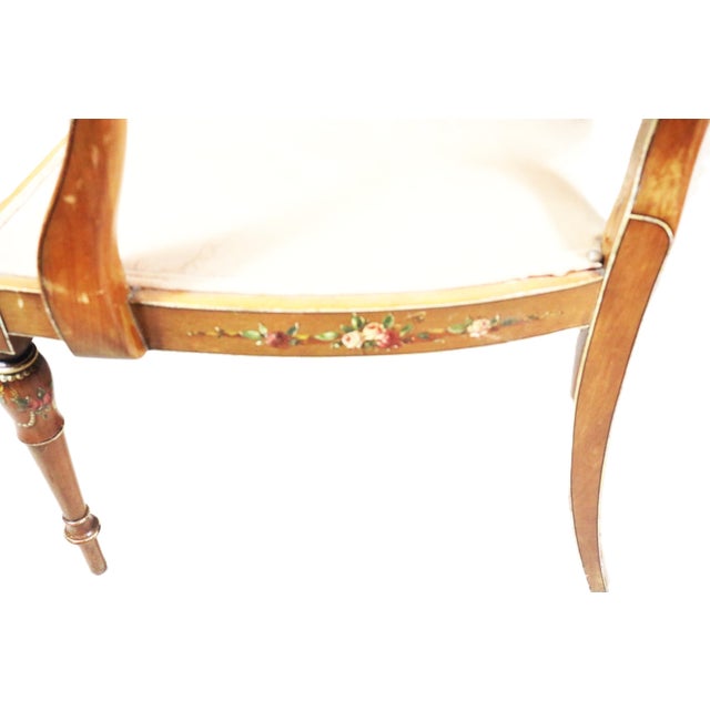 English Edwardian Period Oval Back Settee For Sale - Image 13 of 14