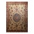Vintage Persian Tabriz Rug, Hand-Knotted Wool, Palmettes & Sickle Leaves Pattern, Blue & Ivory, 8x12 For Sale