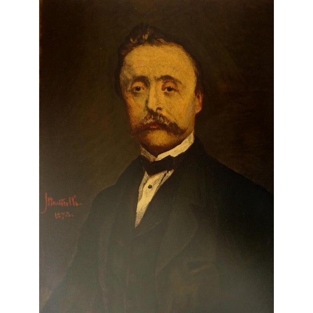 Adolphe Monticelli, Portrait du maître M.L, Lithograph For Sale - Image 5 of 5