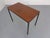 Minimalist Danish desk in teak and steel from the 1960s.