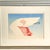 Vintage Boho Signed Original 1972 Lithograph of Flamingo Wing For Sale - Image 9 of 12