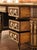 19th Century French Louis XVI Mahogany, Bronze & Leather-Top Partner Desk For Sale - Image 9 of 15