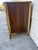 We have a beautiful vintage French Provincial bombe dresser for sale featuring walnut burl veneer, intricate floral...