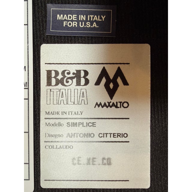 Antonio Citterio for Maxalto + B&b Italia Simplice Leather Arm Chairs, Set of Six For Sale - Image 12 of 12