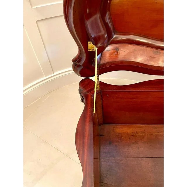 Antique William IV Mahogany Serpentine Shaped Wine Cooler For Sale - Image 15 of 18