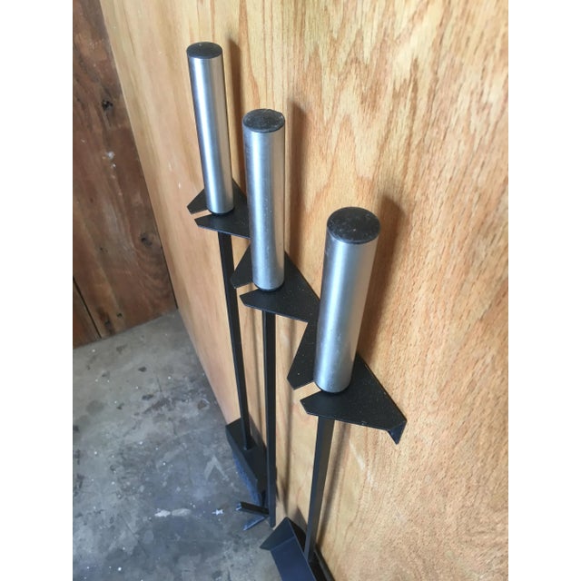 Black Vintage Modernist Fire Tool Set- 3 Pieces For Sale - Image 8 of 12