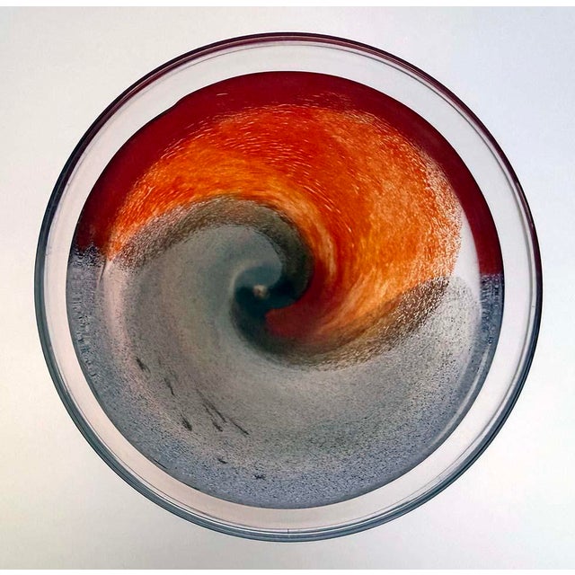 Contemporary Kjell Engman for Kosta Boda Colorful Cone Vase For Sale - Image 3 of 5