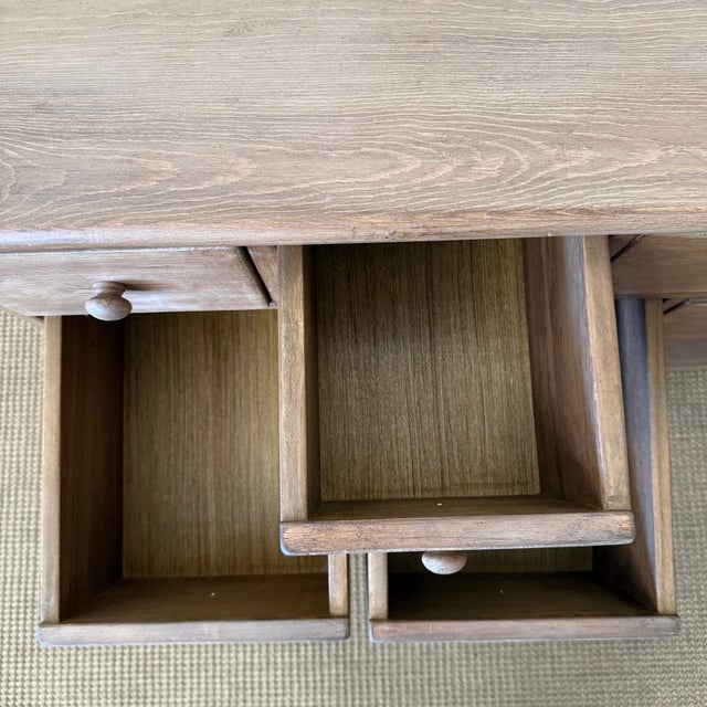 Lucy Reclaimed Elm Wood Console With 18 Drawers in Natural Finish For Sale - Image 10 of 16