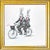 Framed Print of Bunnies Riding a Bike by Max and Alma For Sale