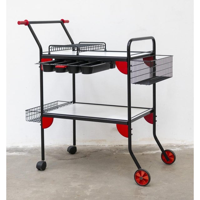 Casamania Trolley in Lacquered Metal from Frezza For Sale - Image 9 of 18