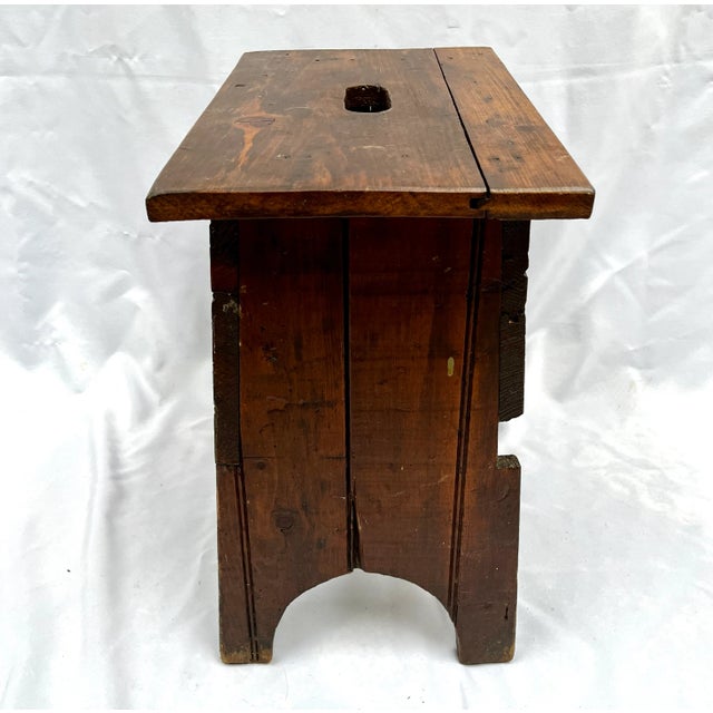 Handcrafted using mortise and tenon construction. Unique design, interesting patina, and handy fingers notch out for easy...