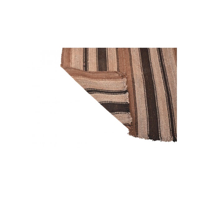 1960s Brown Vintage Modern Kilim Rug - 2`10″ X 5`8″ For Sale - Image 5 of 6