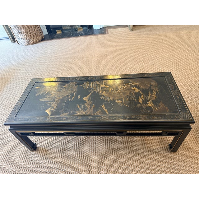1990s Chinoiserie Handcrafted Coffee Table For Sale In New York - Image 6 of 7