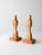 Brown Pair of Vintage Handmade Wooden Candlesticks For Sale - Image 8 of 11