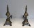 This rare pair of Louis the 16th style andirons are made of chiseled bronze and wrought iron. This is a nice and Fine...