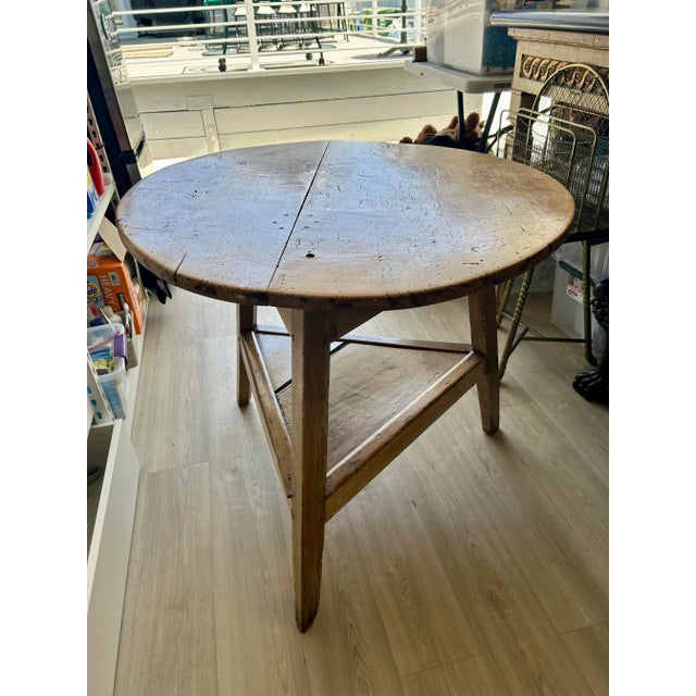 Rustic European Late 18th Century Sycamore Table For Sale - Image 3 of 3