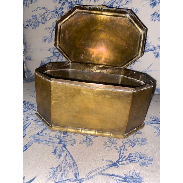 Antique Brass Lidded Box For Sale - Image 12 of 12