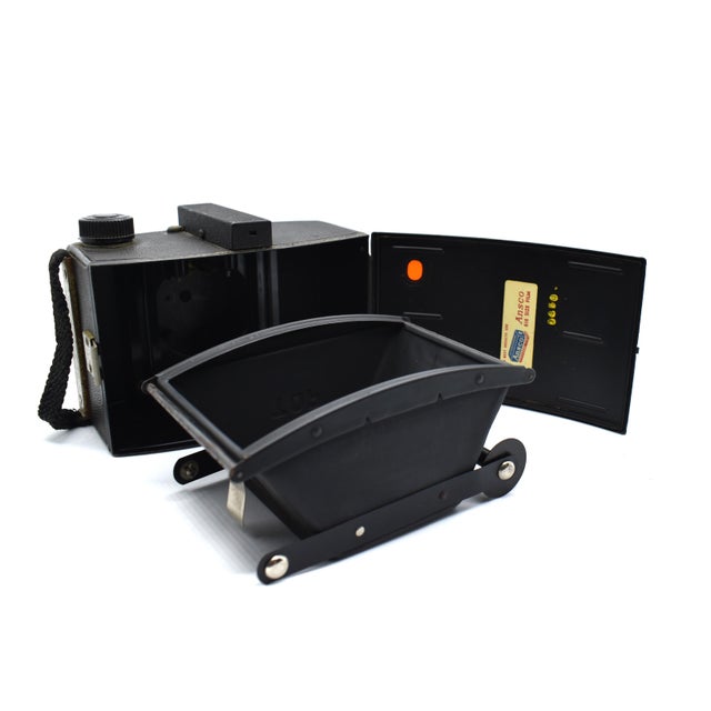 Black Vintage 1940s Ansco Pioneer 616 Box Camera Made in Binghamton, Ny For Sale - Image 8 of 8