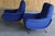 A pair of vintage early 1st edition Lady chairs designed by Marco Zanuso for Arflex, Italy, 1950s. The pain been restored...