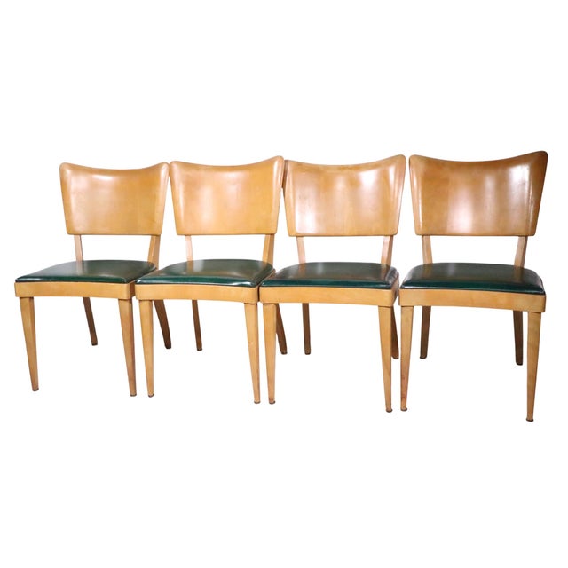Set of Four Mid 20th Century Heywood Wakefield Dining Chairs M -555a For Sale - Image 11 of 13