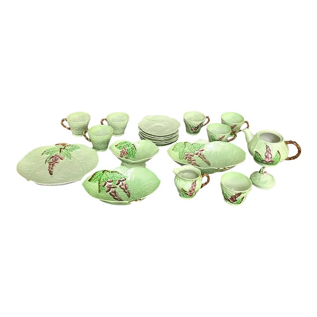 Antique English Carlton Ware Tea Serving Set- 19 Pieces For Sale